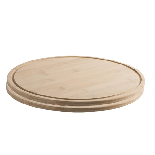 Tabla de cortar redonda de bambú 30.5 cm - pack de 2 miniatura 1