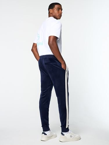 Sergio Tacchini Damarindo Velour Track Pant- Maritime Blue4