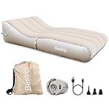 Bestrip Divano gonfiabile, Lettino gonfiabile, Letto ad aria con pompa elettrica, Sofà gonfiabile da campeggio, adatto per interno ed esterno (220 x 110 x 56 cm)