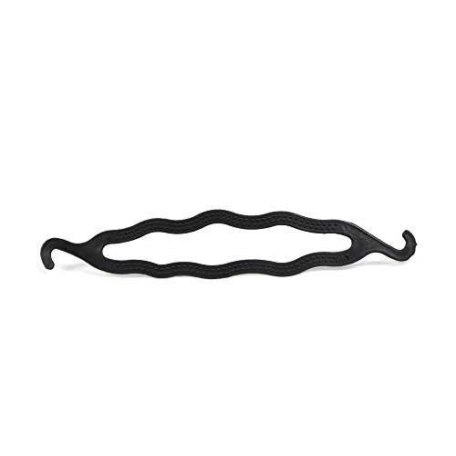 Kiseki Hair Styling Plastic Double Hook Magic Bun Maker Hair Curler Holder Clip Crooked Hair Twist Hair Braiding Accessories