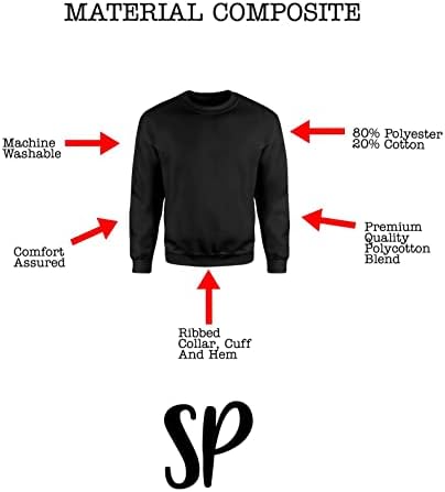 Midtown School Of Science Crest Sweatshirt - Men's Spider Movie Merch Jumper Gift Superhero Present Friends Family Birthday Web Christmas Children Adults Logo Emblem (Royal Blue Prime, 2XL)