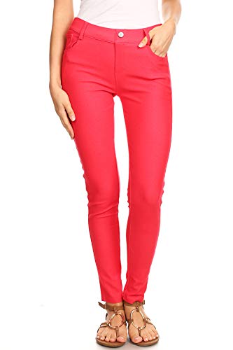 Image of YELETE Women's Basic Five Pocket Stretch Jegging Tights Pants