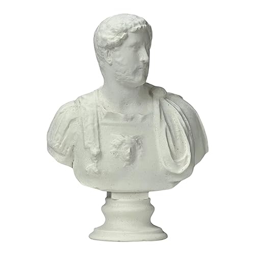 Hadrian Roman Emperor Bust Head Statue Sculpture Museum Copy
