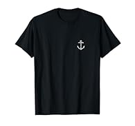 These boat and sail shirts with their white vintage anchor design are beautiful sailing outfits, birthday gifts or Christmas gifts for sailors, skippers, sailors and captains on their boat, motor boat, ship or sailboat. If you are interested in ships...