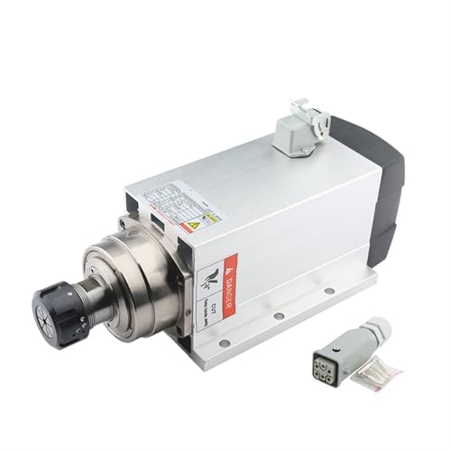 Spindle motor Spindle Motor 4.5kw 220V 380V Air-Cooled Spindle Motor ER32 Chuck With Mounting Flange For And Milling(4.5kw ER32 380V)