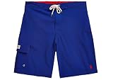 POLO RALPH LAUREN Men's 8.5" Kailua Classic Fit Swim Trunks, Rugby Royal, Medium, Polo Bathing Suit
