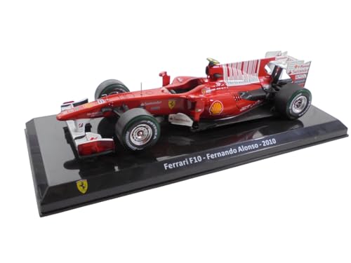 OPO 10 - Fórmula 1 Compatible con Ferrari F10 Fernando Alonso 2010 - Modelo de Coche a Escala 1/24 - GF046