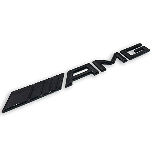 Mercedes-Benz AMG placa emblema 3d Logo de ABS negro tronco insignia Decoración...