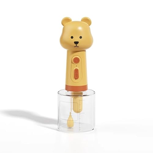 PETTENA ペット用泡ソープディスペンサ 電動犬用シャンプーディスペンサー 犬用シャンプー スプレー アヒル シャンプー 泡立ち ペット用 泡立ちソープディスペンサー 浴槽用 キッチンシンク掃除 (ベア)