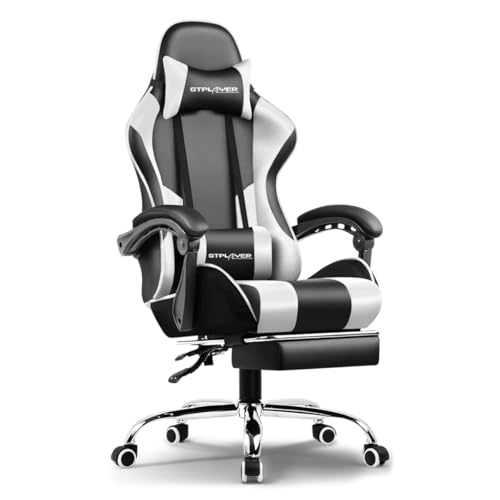 GTPLAYER #1USA Multi-Functional Ergonomic Gaming & Computer Chair – Massage Cushion,...