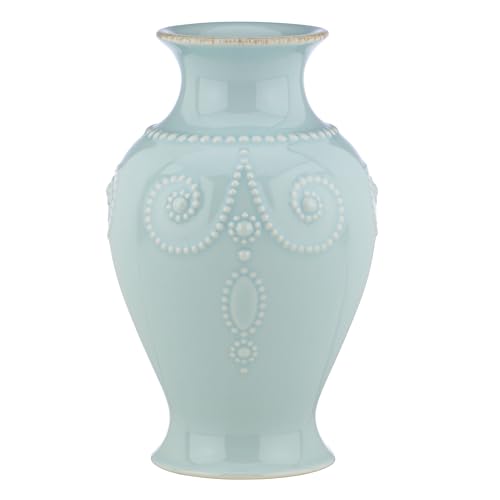 Lenox French Perle Fluted Vase 8" (Bluebell)