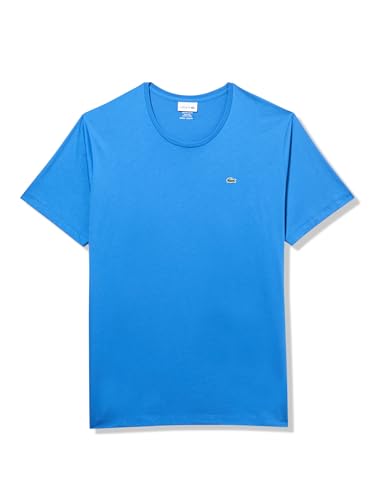 Image of Lacoste Men's Tall Fit V-Neck Short Sleeve Regular Fit Pima Cotton T-Shirt