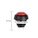 OFNMY 18pcs 12mm Waterproof Momentary N.O. Push Button Switch, Mini Push Button Horn Switch Off/ON Normal Open (PBS-33B)