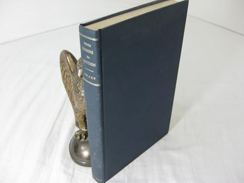 From Donne to Dryden; The revolt against metaph... B0006BMTFM Book Cover