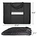 JJRING Dacron Light Weight Art Portfolio Bag, 19.6'' x 25.6'' for 18'' by 24'', Black Carrying Storage Case for Poster, Sketching, and Drawing