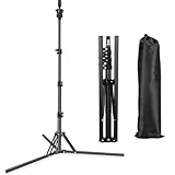 Calenxy Mannequin-Kopfständer, 160 cm verstellbarer Perückenständer Metall Mannequin Kopf Ständer, Reverse Faltbarer Ständer, Mannequinkopfständer für Kosmetologie, Friseurtraining