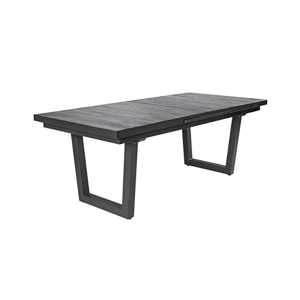 LC Garden Keramo Dining Ausziehtisch Keramik Graphit-Grau