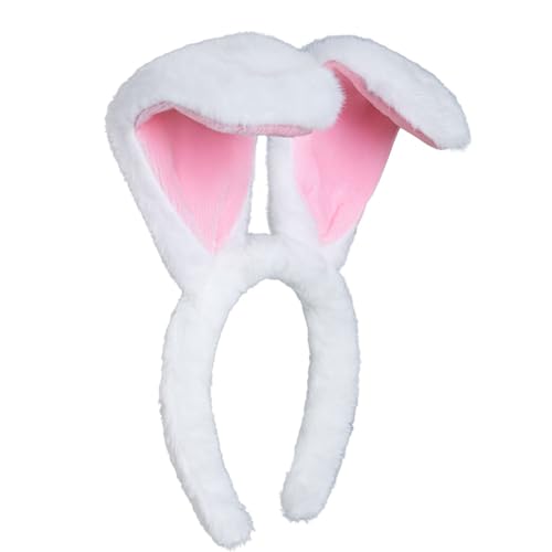 YNITSED Bunny Ears Headbands Furry Easter Rabbit Ears Headband for Women Easter Halloween Party Prom Cosplay Costume Accessories