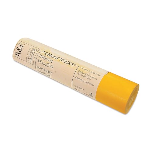 R&F Handmade Paints - Professional Oil Pigment Stick, Indian Yellow,