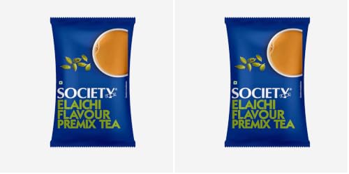 Image of Society One Minute Tea | Elaichi Flavour | Made with Cardamom | Flavoured Instant Tea | 1kg Pouch | Pack of 2
