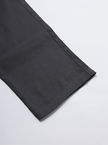 Image of Hubberholme Men's Regular Fit Cotton Trousers, Ankle Length Elastic & Drawstring Waist Cargo Chinos