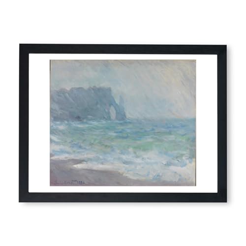 Claude Monet Crashing Sea grande affiche encadrée pour créer un salon apaisant