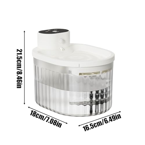 Fuente de agua para gatos y alimentador de agua para mascotas con filtro 4