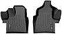 SMARTLINER Custom Fit First Row Floor Mat Liners Black Compatible with 2020-2023 Compatible with Ford Transit with Vinyl Flooring (No Transit Connect)