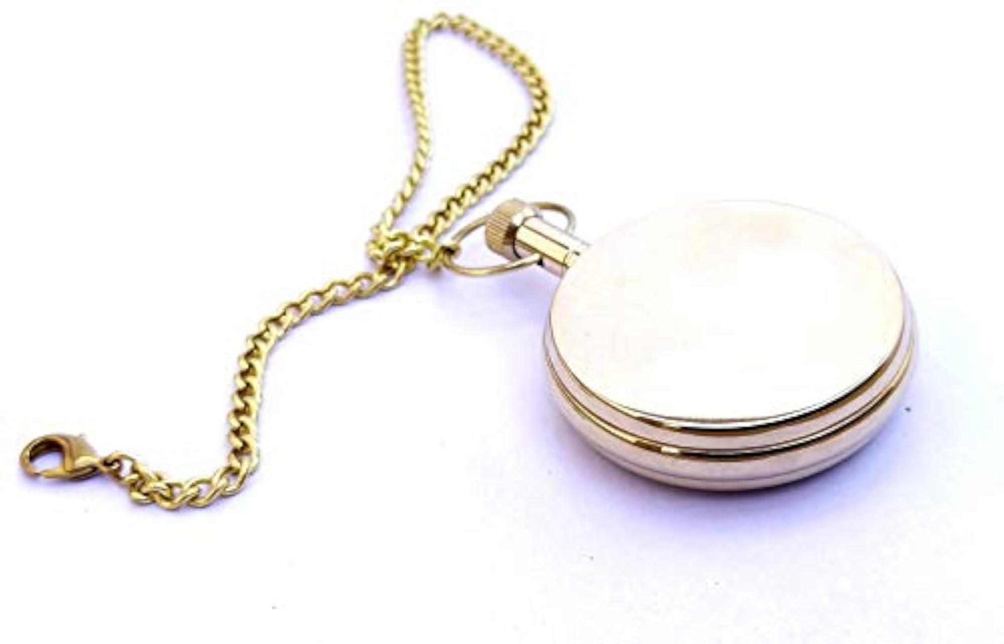 Royal Gold Brass Ship Time Kipper Antique Pocket Watch