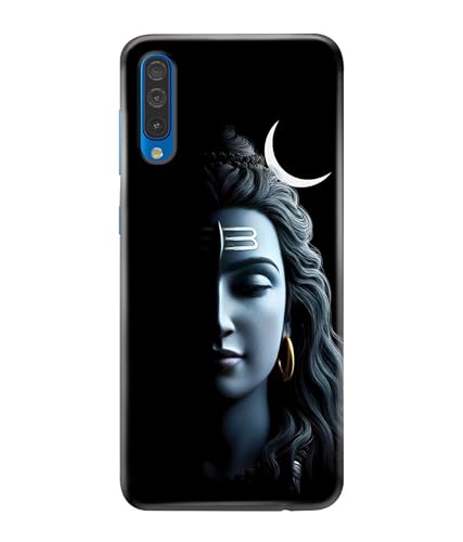 Image of Lord Shiva Half Face Printed Hard Back Case Cover Compatible for Samsung Galaxy A70 / Samsung Galaxy A70S (Multicolor) - D1668