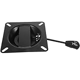 Adorainbow スツール回転プレート 黒 スチール製 耐爆プレート付き 昇降調整 傾き制御 椅子回転機構 オフィスチェアアクセサリー スツール デス