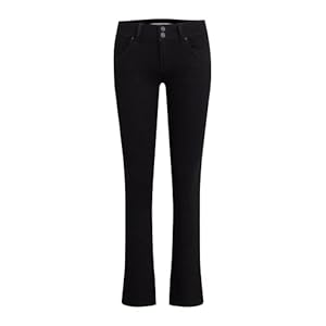 HUDSON Women’s Beth Mid Rise Petite Baby Bootcut Jean with Back Flap Pockets