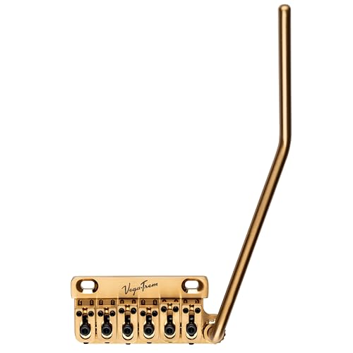 Vibrato Vega-Trem VT1 Doré 2 Points : action ultra-fluide et tenue d'accordage parfaite pour Strat