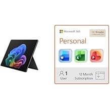 Microsoft Surface Pro 2026 13-inch 2-in-1 Laptop, Snapdragon X2 Elite, 16GB RAM, 1TB SSD, Windows 11 365 Personal 12-Month Subscription Bundle