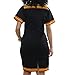 JTNFairy Women's African Tribe Dresses Bohemian Print Traditional Elegant Dress