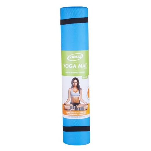 Tapete Para Yoga em EVA, Azul, Evamax, 170x60cm