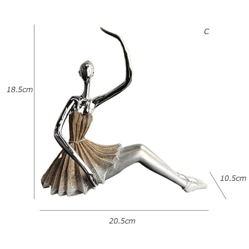 Décoration artisanat des statues danseuse ballet en laiton