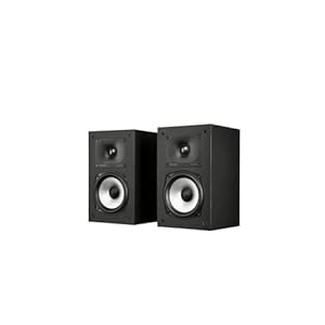 Polk Monitor XT15 Pair of Bookshelf or Surround Speakers – Hi-Res Audio Certified, Dolby Atmos & DTS:X Compatible, 1″ Terylene Tweeter & 5.25″ Dynamically Balanced Woofer (Pair, Midnight Black)