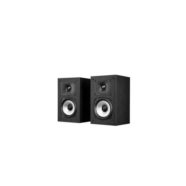 Polk Monitor XT15 Pair of Bookshelf or Surround Speakers – Hi-Res Audio Certified, Dolby Atmos & DTS:X Compatible, 1″ Terylene Tweeter & 5.25″ Dynamically Balanced Woofer (Pair, Midnight Black)
