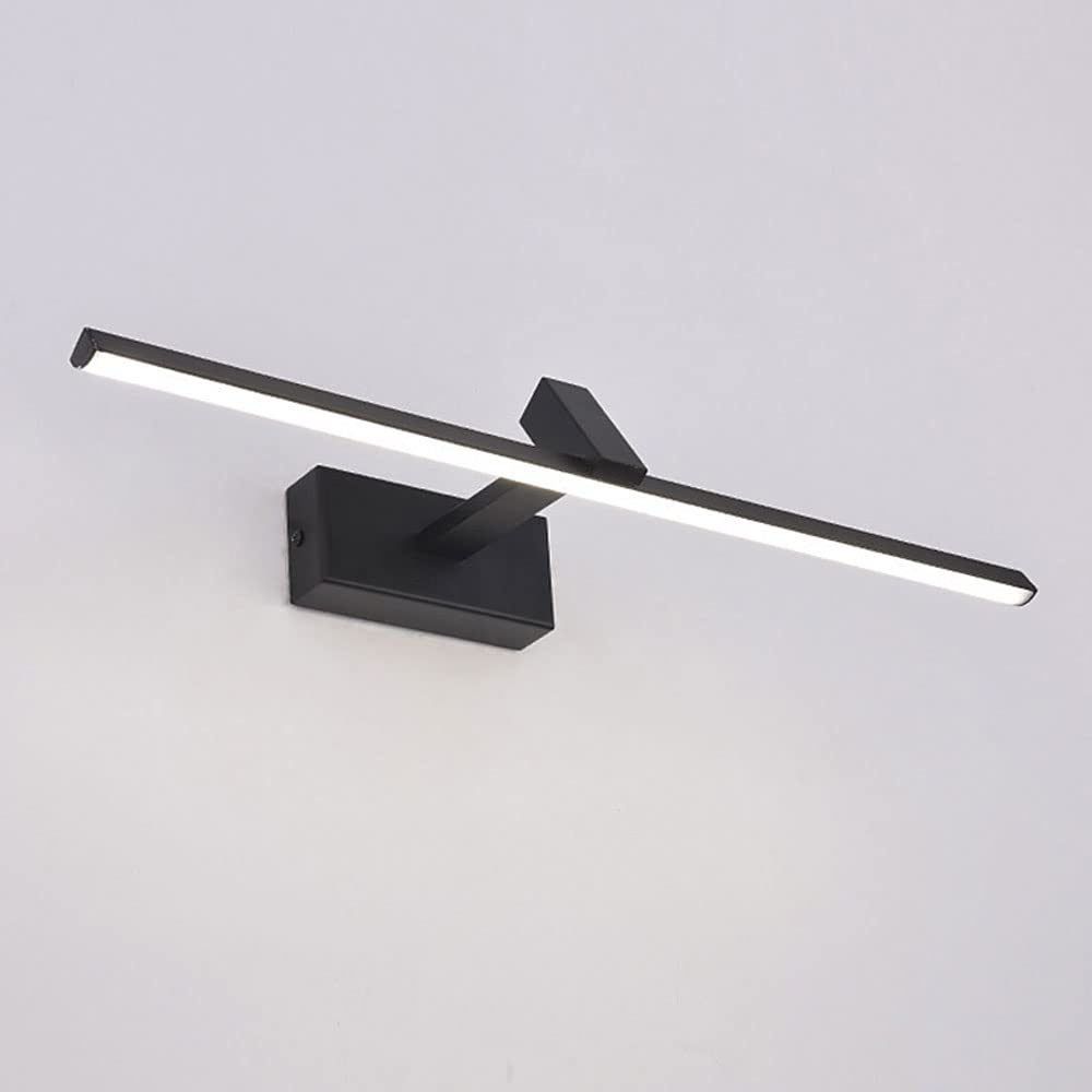 Oprawa LED do łazienki w łazience Regulowana przednia lampa z lustrem, obrotowa szafka kinkiet ścienny, 40cm Oświetlenie obrazu w ramce, Makijażowe lampy lustrzane do kąpieli w pokoju proszkowym