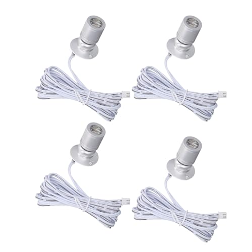 Acouto LED Display Spot Lights Dimmable USB Mini Spotlight for Jewelry Showcase USB Powered Mini Spot Light for Collectibles Entryway Indoor Displays (Nature Light) - Image 3