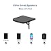 Set of 2 Universal Small Rear Speaker Wall Mount Shelf Surround Sound Speaker Stand Bookshelf for Samsung, Roku, Sony, JBL, Vizio, LG