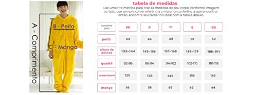 Fantasia Kigurumi Unicórnio Azul Festa do Pijama Tamanho: P 36-38