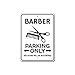 Barber Sign, Barber Parking Sign, Barber Sign, Barber Decor, Hair Cutter Sign, Scissors Decor, Barber Present Aluminum Sign - 8