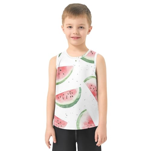 susiyo Watermelon Summer Fruits Boys Sleeveless Tank Top Girls Athletic T Shirt2