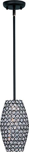 Maxim 39882 3 Light 6" Wide Pendant from the Glimmer Collection, Bronze / Beveled Crystal Shade