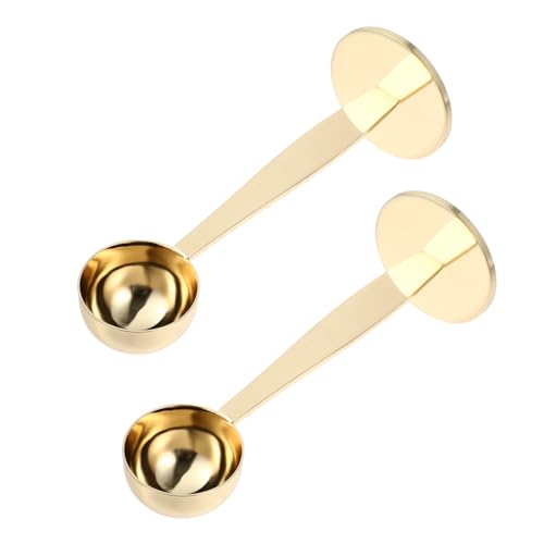 ULTECHNOVO 2pezzi Cucchiaini Da Caffè in Acciaio Inossidabile Misurino Per Caffè Pressino Per Espresso Per Misurare e Premere