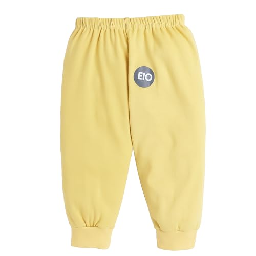 Image of EIO Unisex Cotton Pajama Pants for Boys & Girls Combo Pack | Kids & Baby Soft Sleepwear Pyjamas Combo Pack | Toddler Breathable Nightwear Bottoms