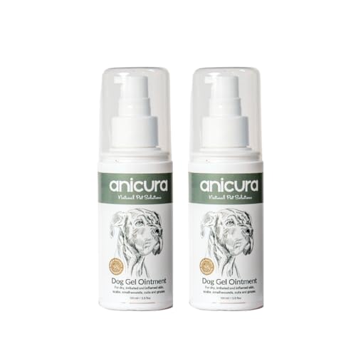Anicura Dog Skin Ointment soothes dry itchy skin hot spots eczema & allergies. Reduces scratching & licking. Gentle for sensitive dogs. Value bundle (2 x 100ml Pack)