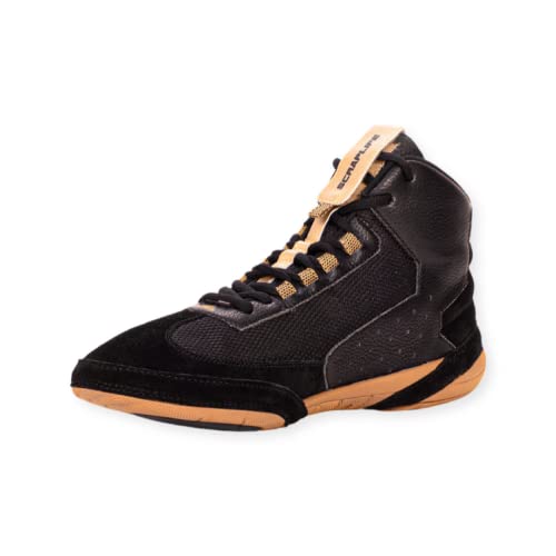 ScrapLife Wrestling | Ascend One Wrestling Shoes | Black & Gold | Premium Quality | Wrestlers Choice!2